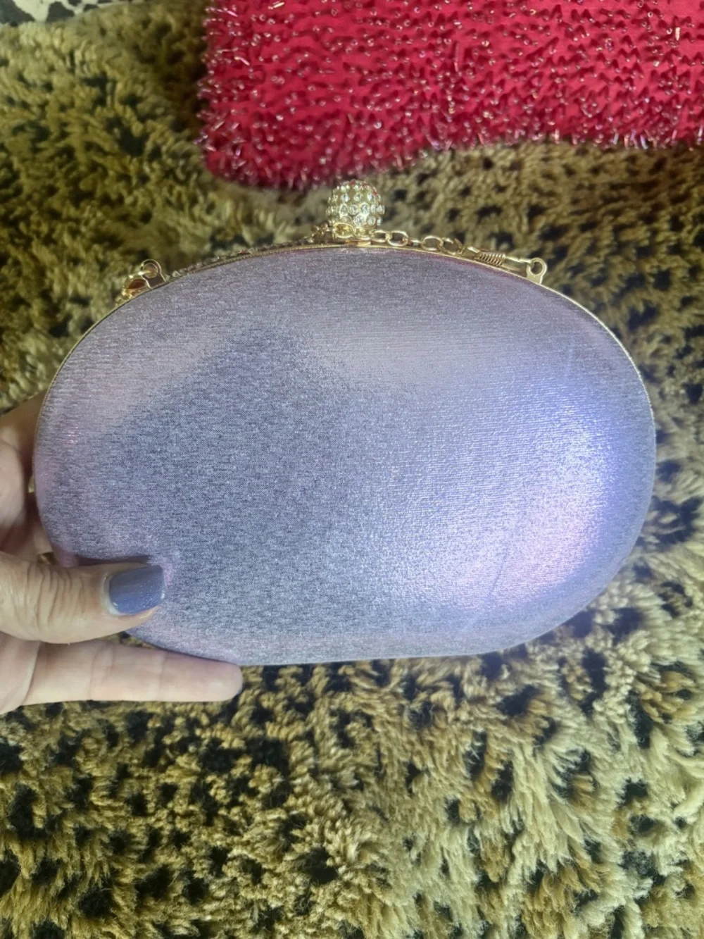 Purple Bejeweled Purse